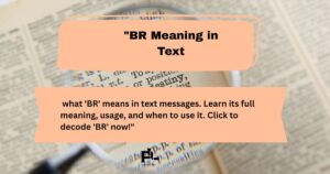 BR Meaning in Text