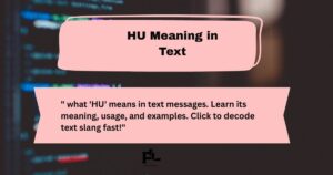 HU Meaning in Text