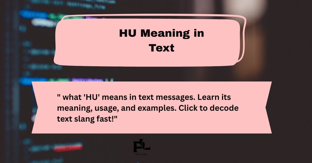 HU Meaning in Text