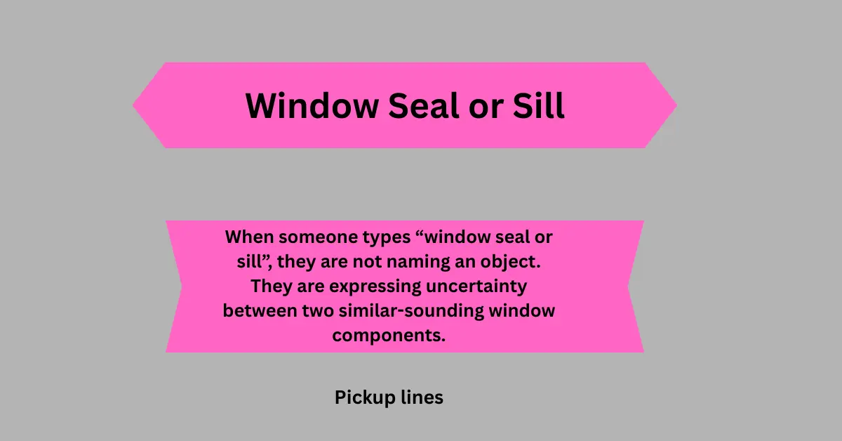 Window Seal or Sill