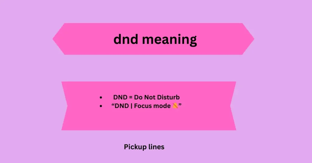dnd meaning