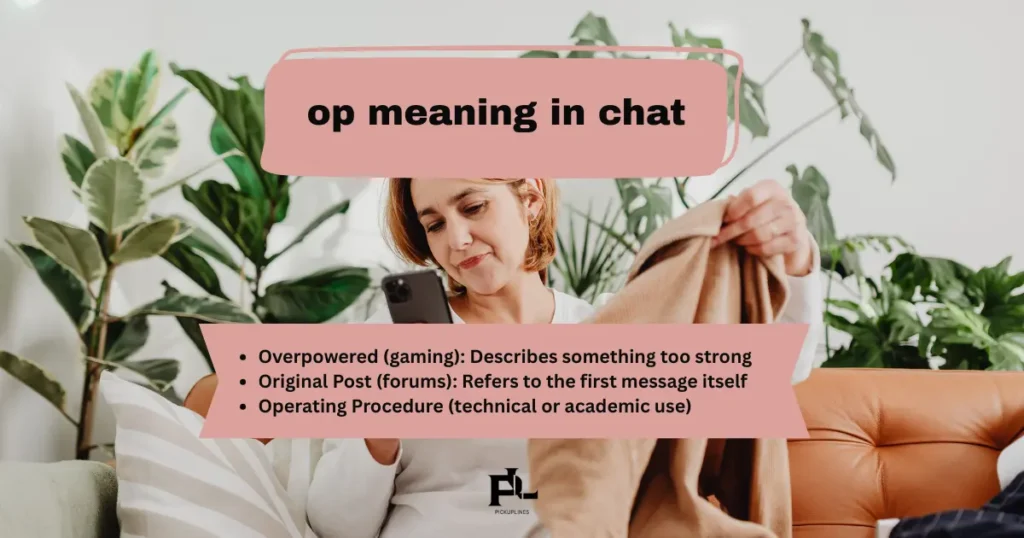 op meaning in chat