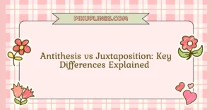 Antithesis vs Juxtaposition