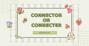 Connector or Connecter