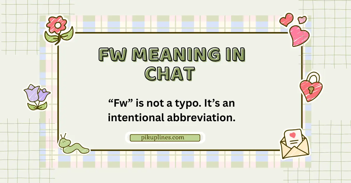 FW Meaning in Chat