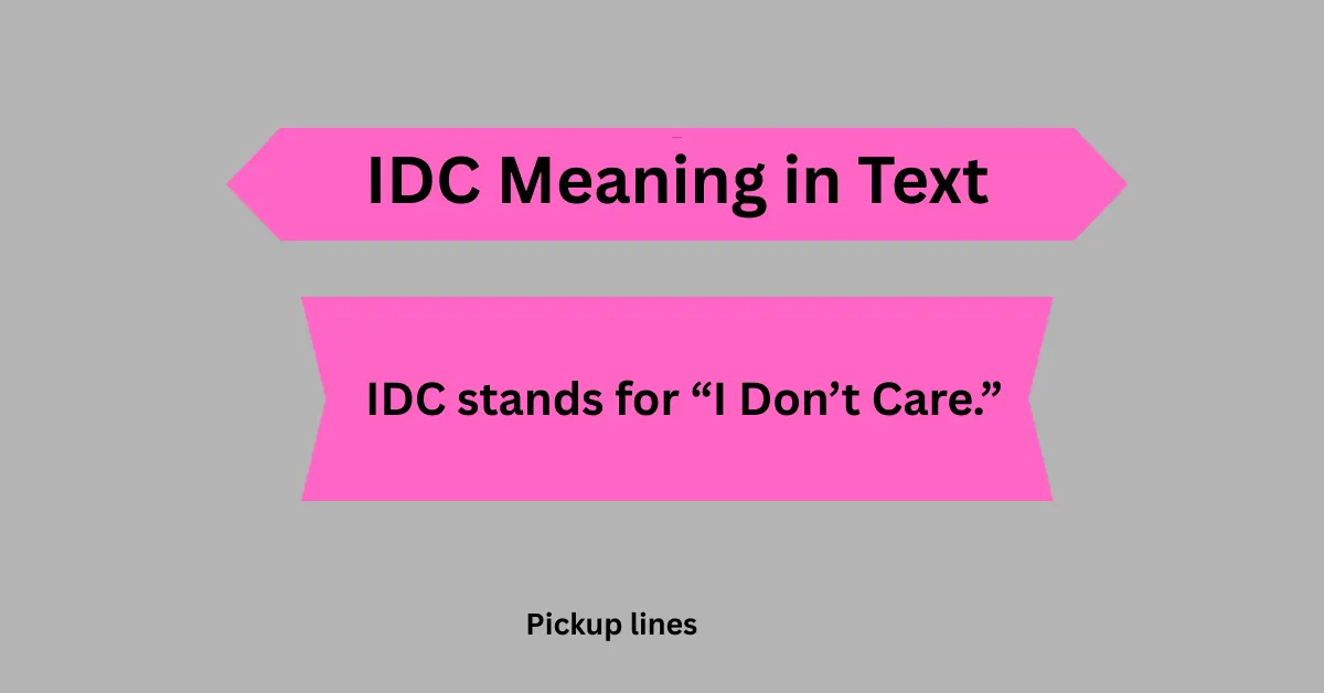 IDC Meaning in Text