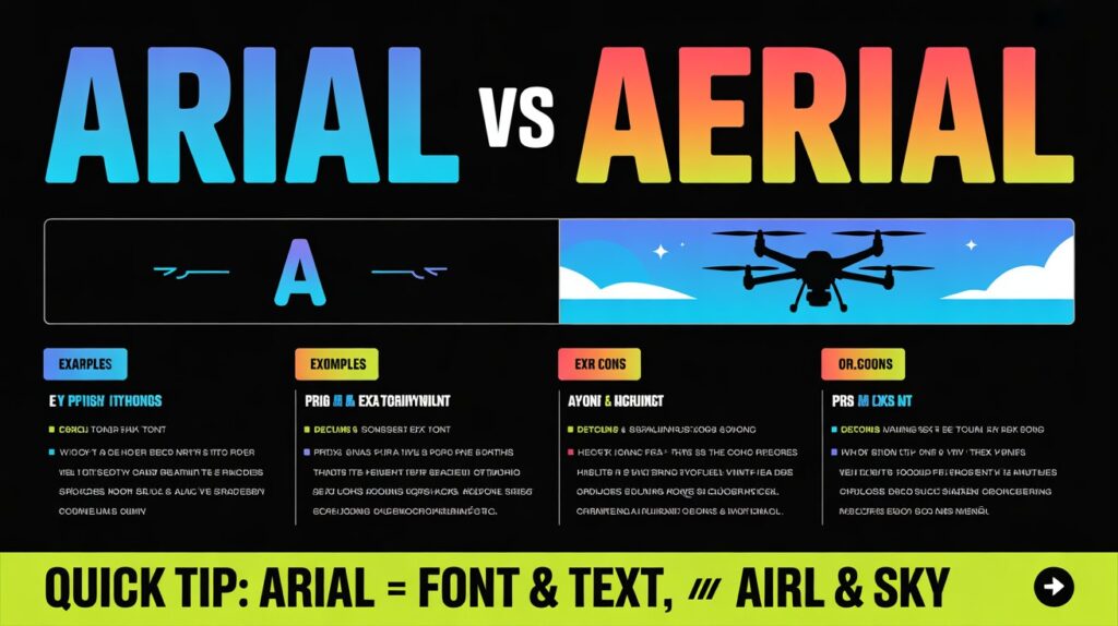 Is Arial vs Aerial just a spelling difference