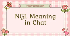 NGL Meaning in Chat