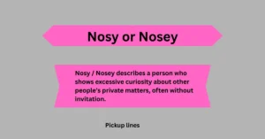 Nosy or Nosey