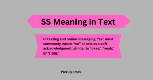 SS Meaning in Text