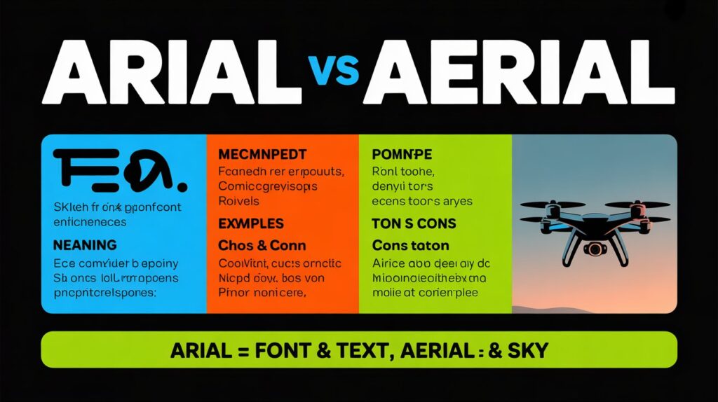 What Does Arial Mean