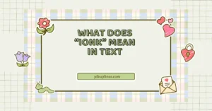 What Does “IONK” Mean in Text