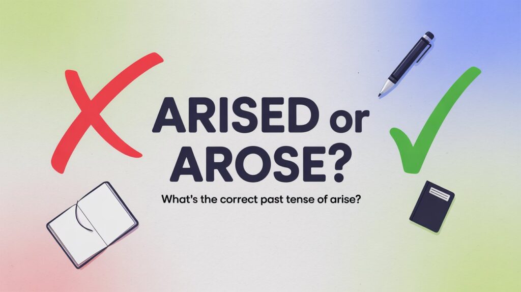 Arised or Arose” Mean in Text