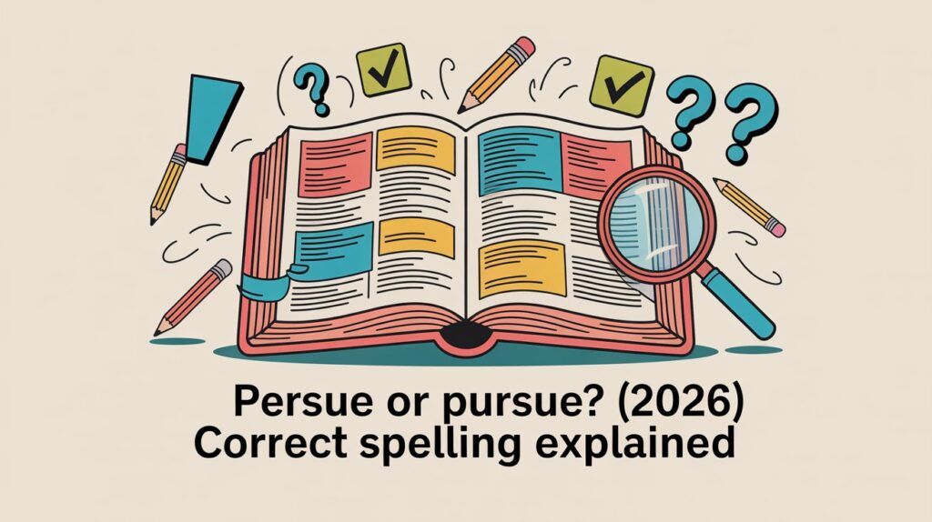 Persue or Pursue Correct Spelling Explained (2026)