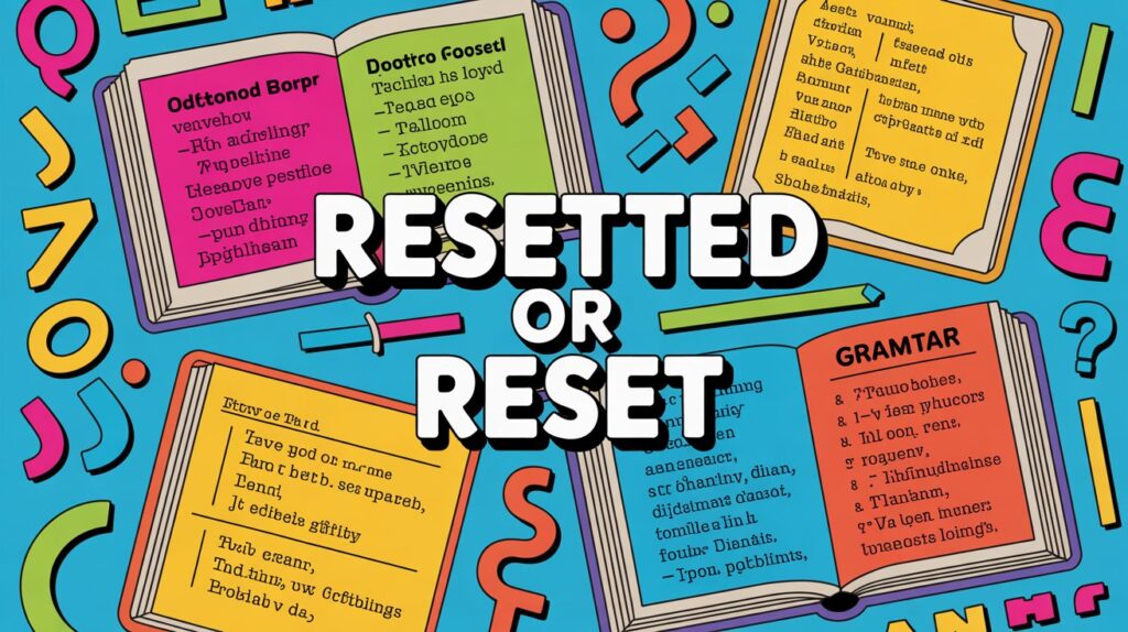 Resetted or Reset Correct Grammar Explained (2025)